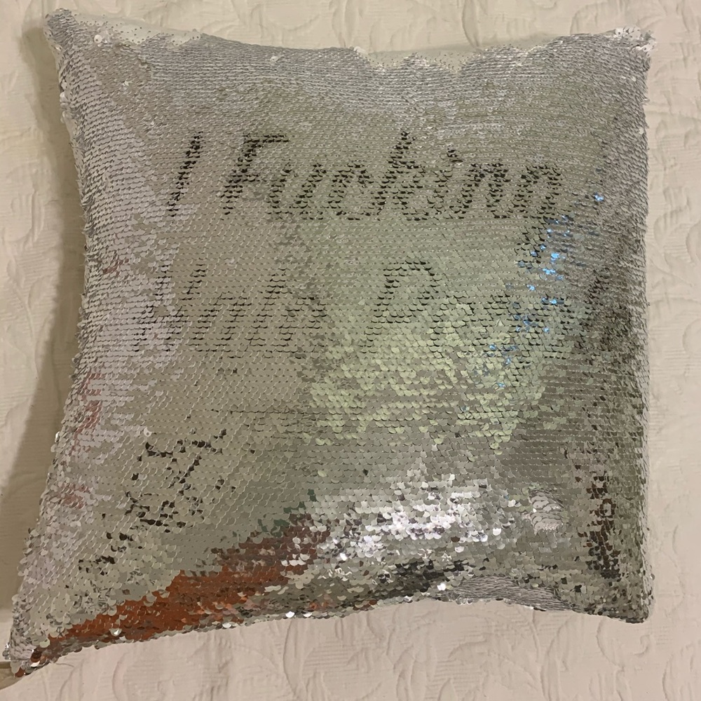 Sequin Magic Reveal Pillow Cover w/Insert